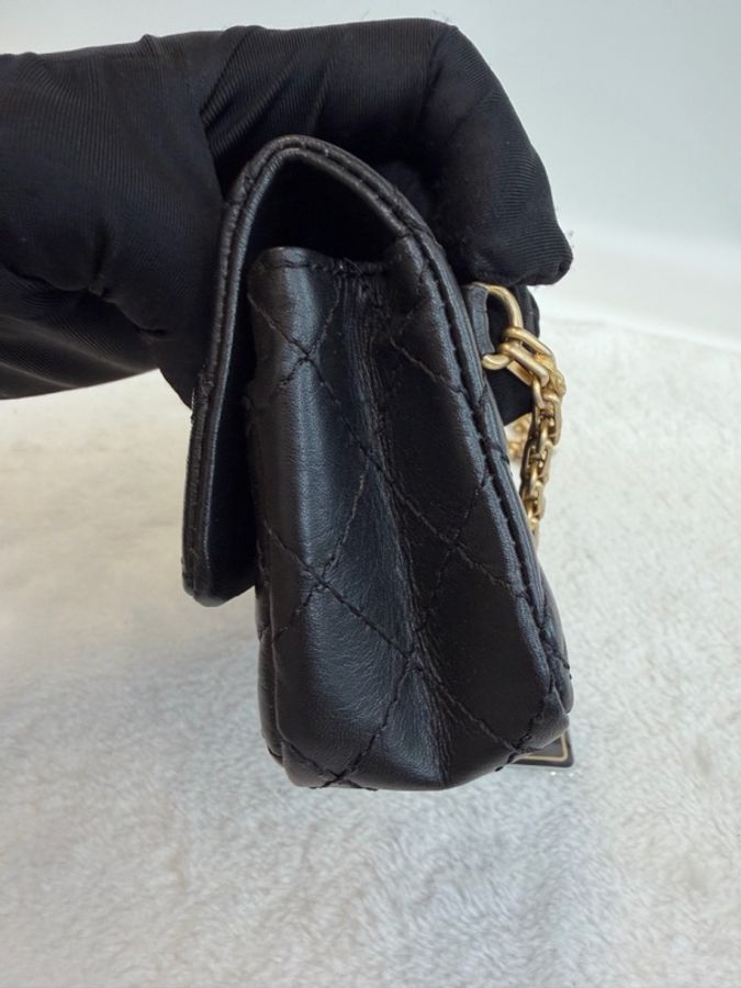 Chanel • 經典黑金2.55牛皮腰包 🈶保卡-5