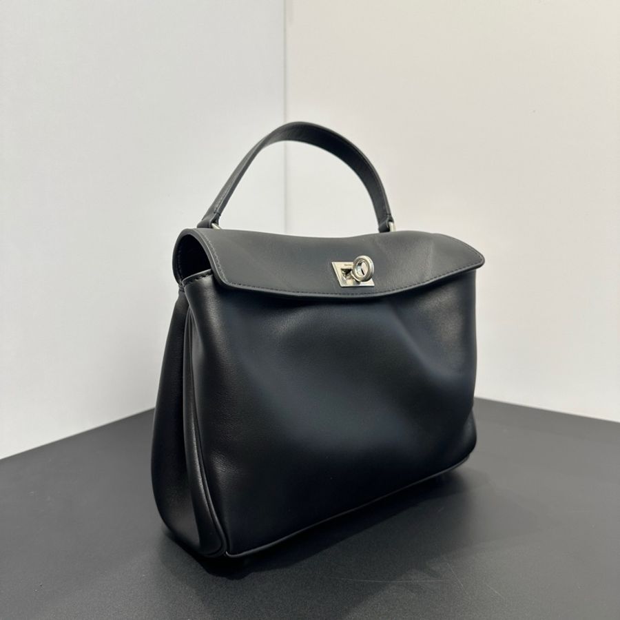 巴黎世家balenciaga rodeo 迷你單肩包斜挎包手提包 黑銀-1
