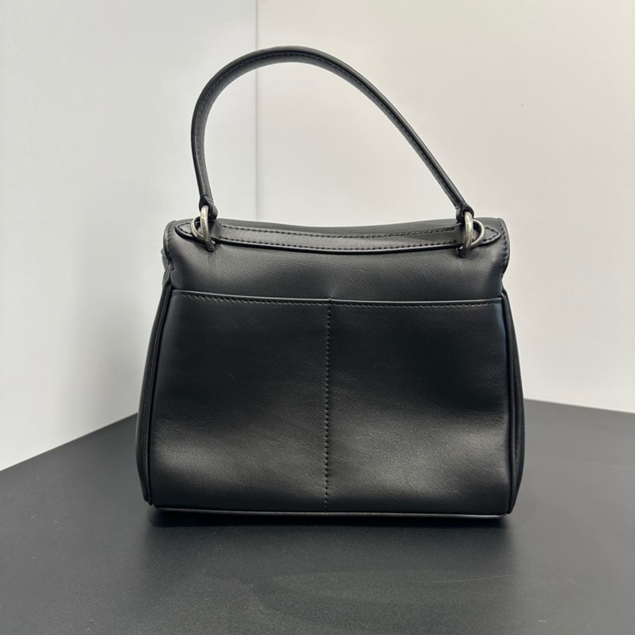 巴黎世家balenciaga rodeo 迷你單肩包斜挎包手提包 黑銀-4