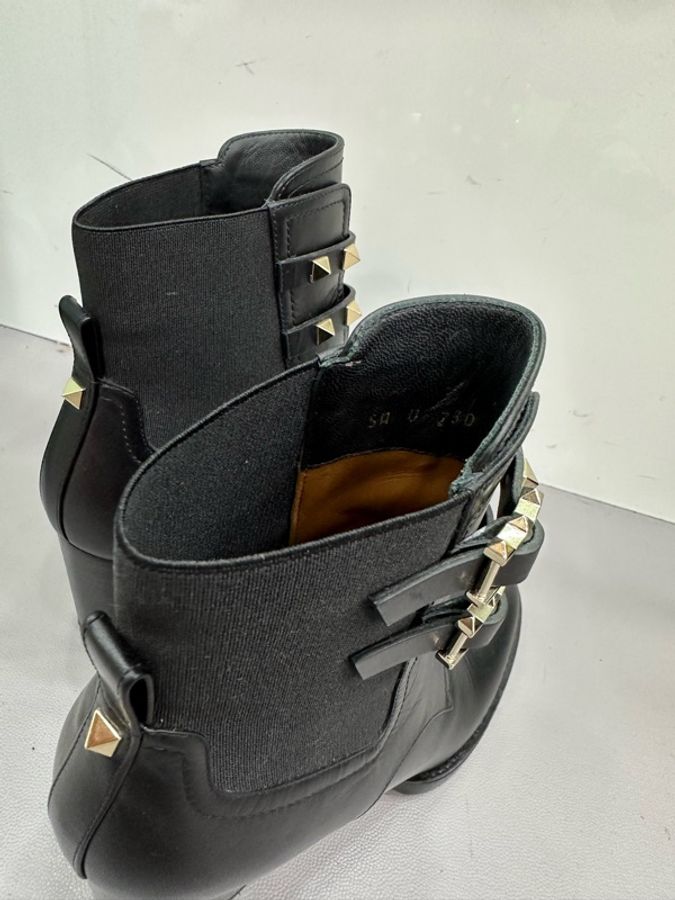 Valentino/華倫天奴 ROCKSTUD粗跟短靴 36.5碼-2