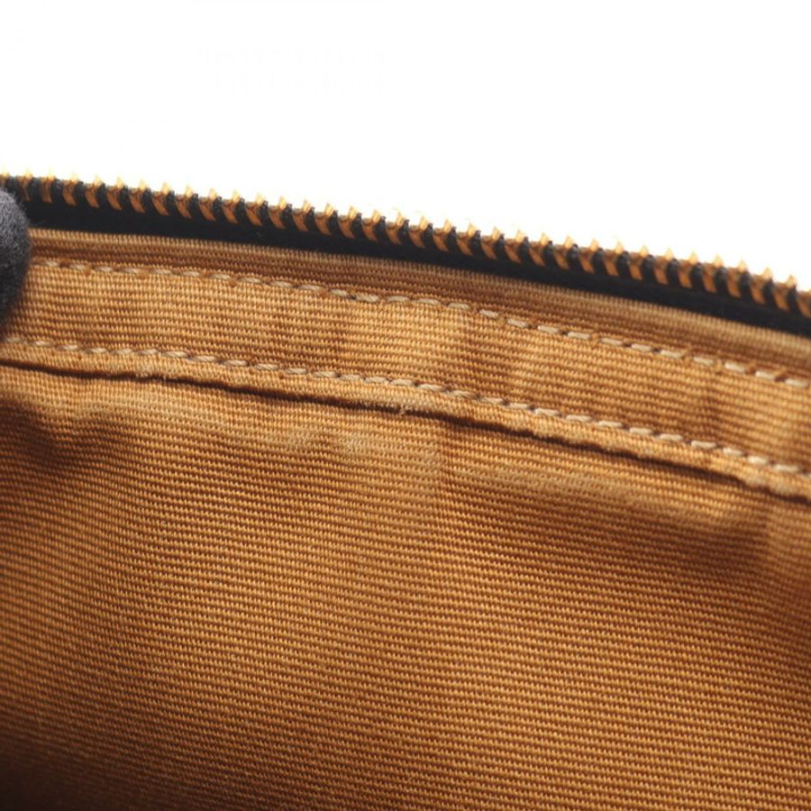 CELINE Triomphe M 斜背包 帆布皮革 黑色 棕色 白色 二手-4