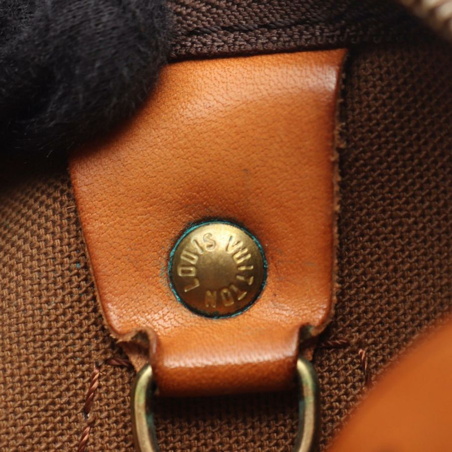 路易威登 Speedy 35 手提包 M41524 Monogram 帆布皮革棕色二手 LV-5