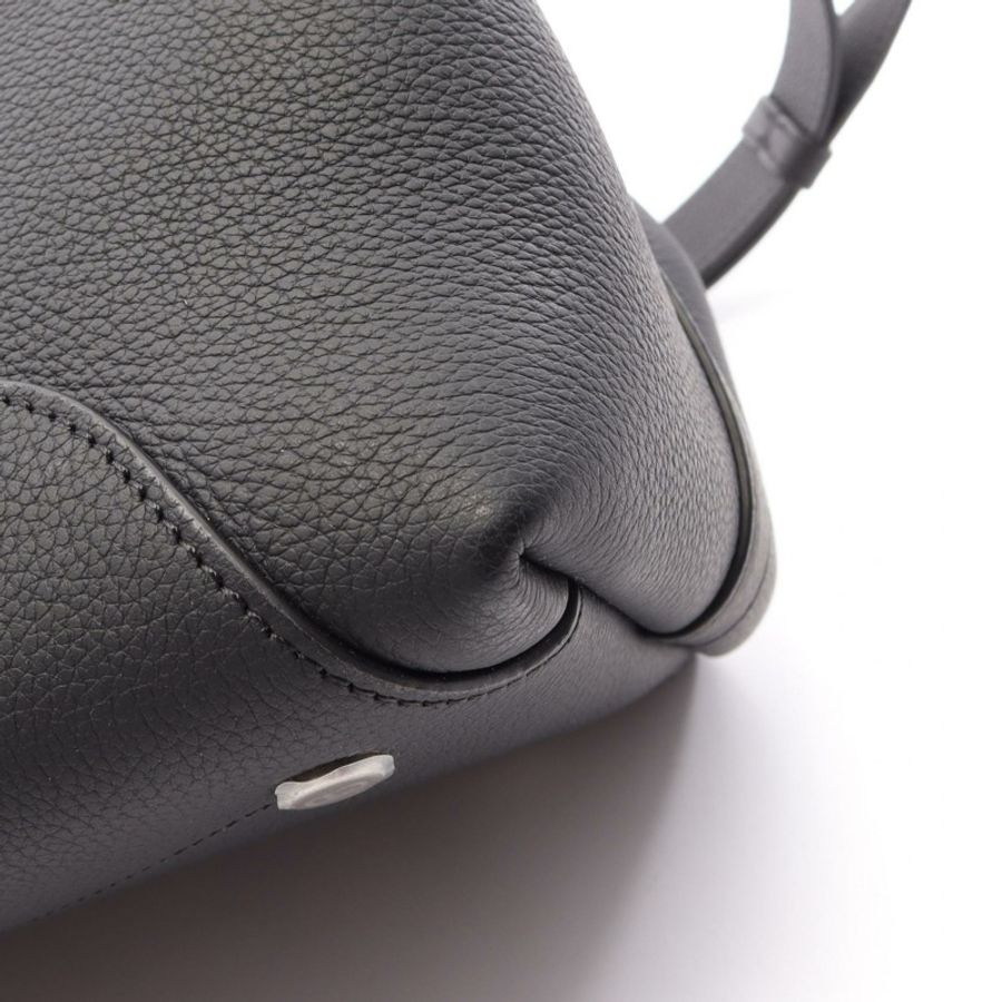 Dior Normandie 中型單肩托特包 1LLSH260KEN_H00N 黑色皮革 二手 男士-5