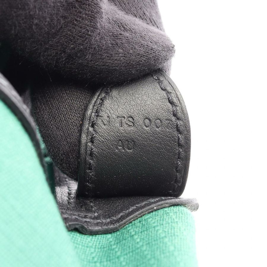 愛馬仕 Sac a Dos Allback 雙肩包帆布皮革綠色 SHW 二手 U-4