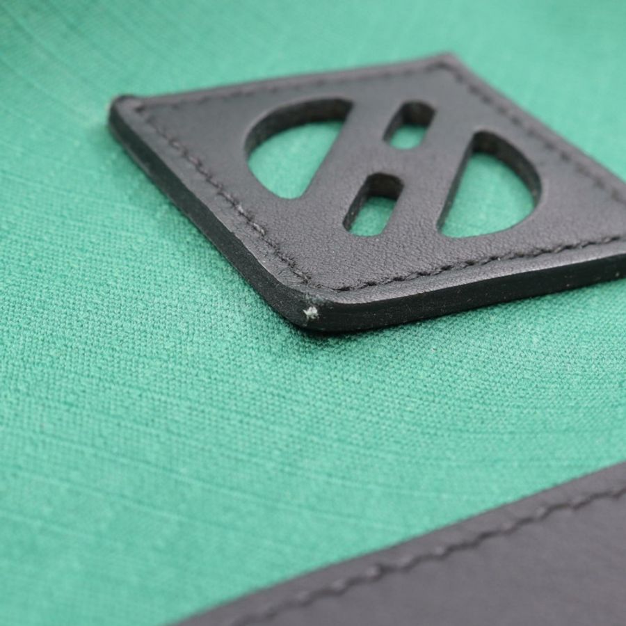 愛馬仕 Sac a Dos Allback 雙肩包帆布皮革綠色 SHW 二手 U-5