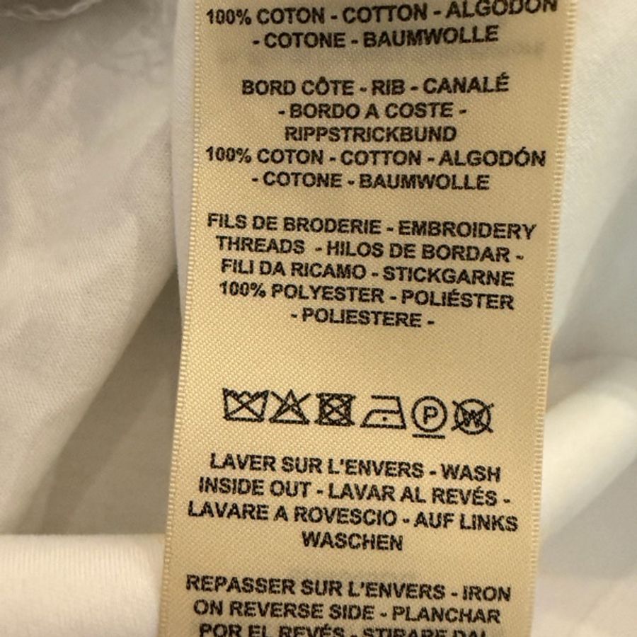 Hermes 100% 純棉傘狀白色刺繡上衣-7
