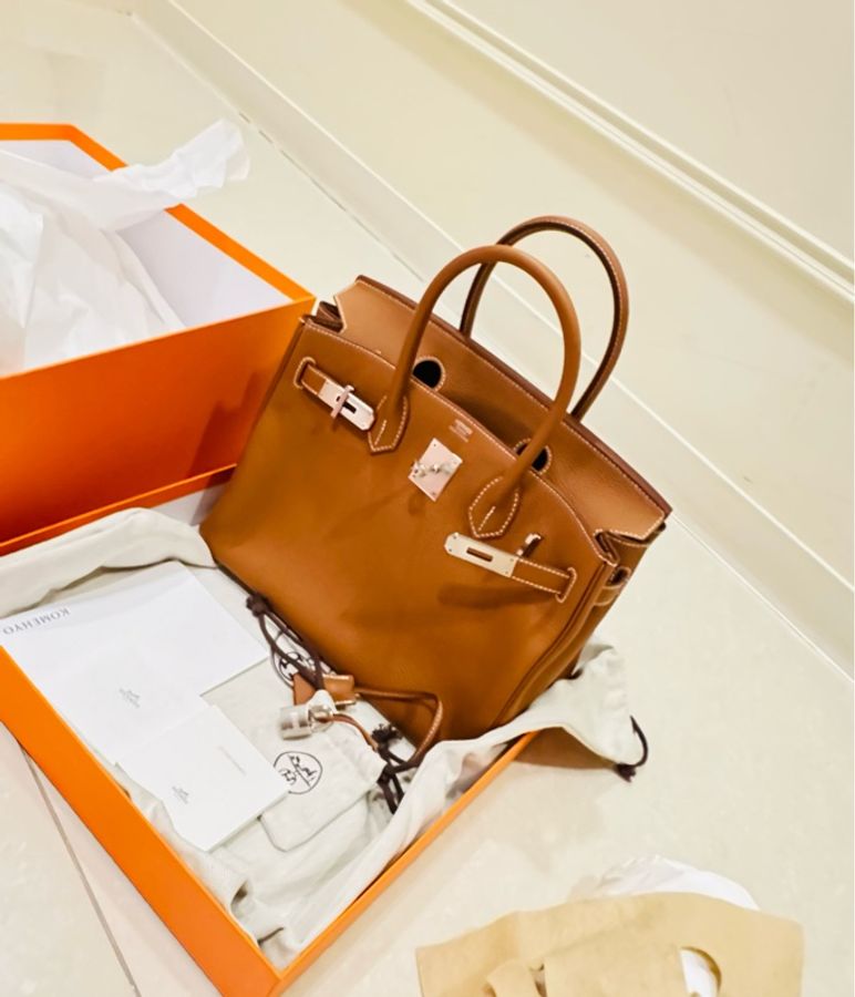 愛馬仕經典金棕色 Birkin 30-1