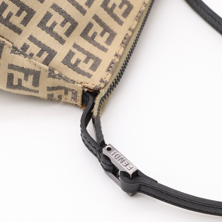 Fendi 經典老花 FF LOGO 緹花 Vintage 腋下包  手提包-11