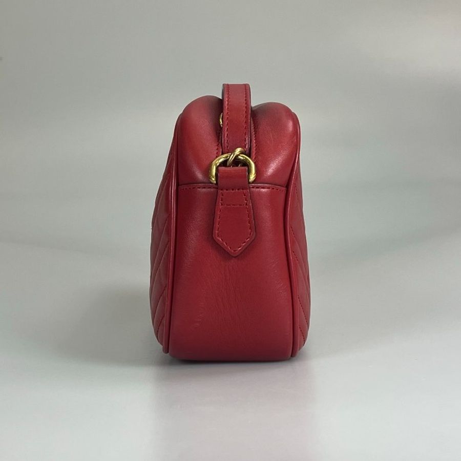 GUCCI 447632 紅Marmont相機包 24CM-2