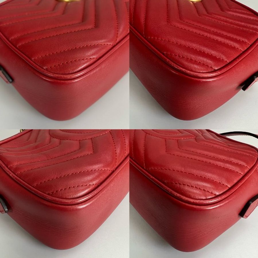 GUCCI 447632 紅Marmont相機包 24CM-11