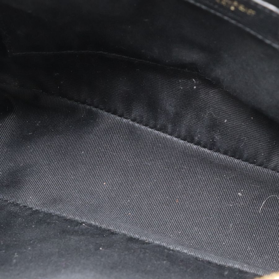 YSL 黑色 牛皮 金字 拉鍊 相機包 斜背包 761554-21