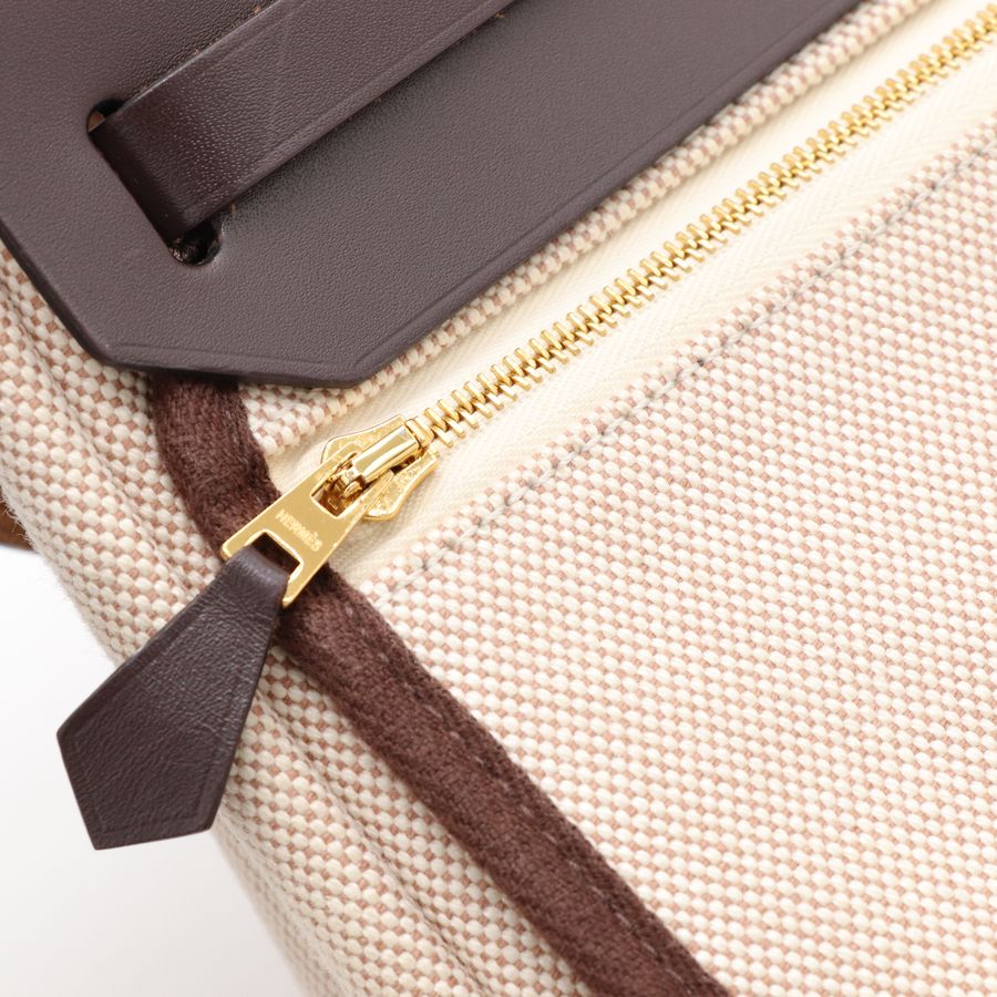 【全配有購證】Hermes 愛馬仕 Herbag zip 20 烏木色 金扣 斜背包 #mini-22