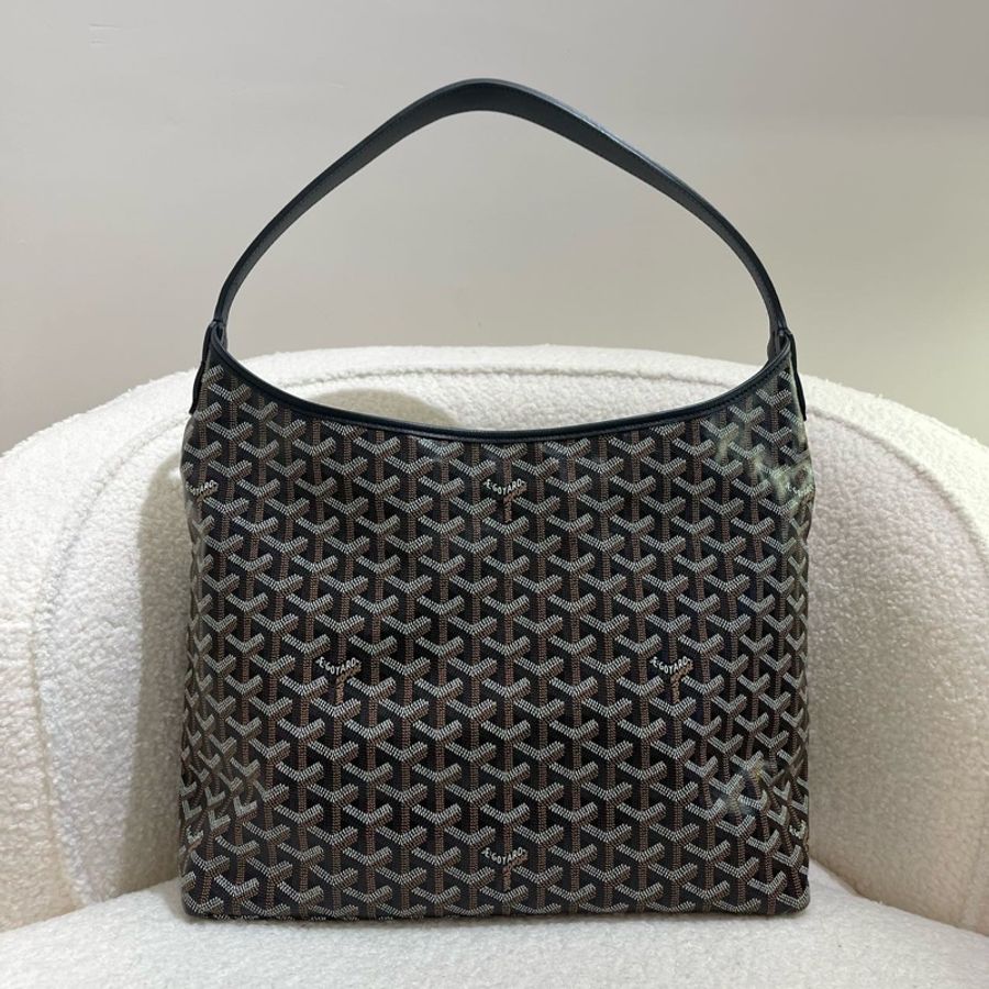 Goyard 戈雅 黑色老花 腋下hobo子母包單肩包腋下包-1
