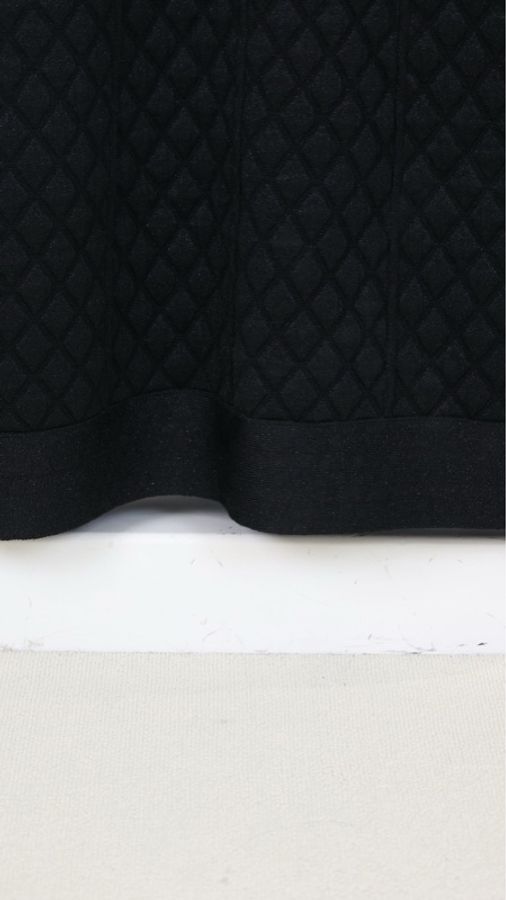 Chanel 13年秋冬高级系列黑色菱格纹无袖连衣裙-28