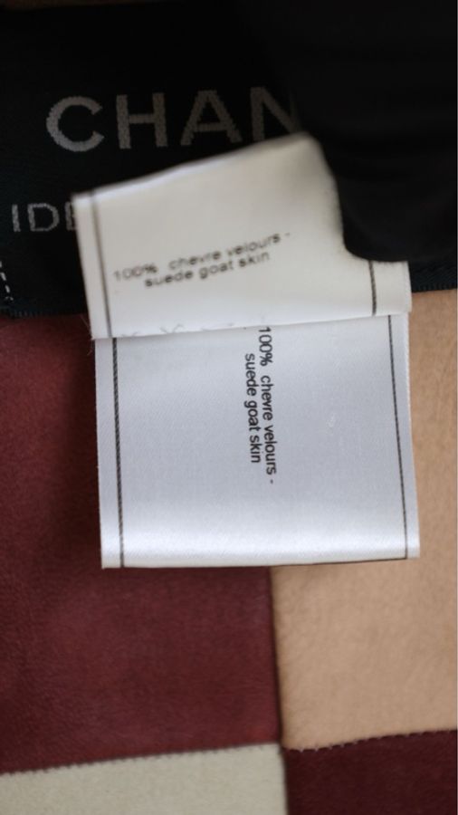 Chanel 00年彩色麂皮格纹银扣夹克上衣外套-22