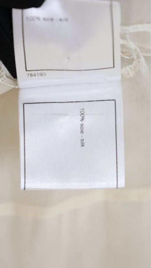 Chanel 08年高级手工坊系列奶白色重工蕾丝花边长袖衬衫-24