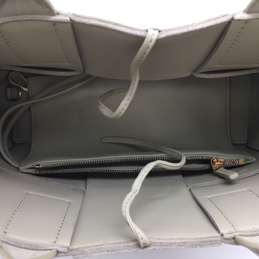 99新 葆蝶家/bottega veneta 迷你便編織托特包 鼠尾草綠 啞光牛皮編織通勤包 25×16×8-12