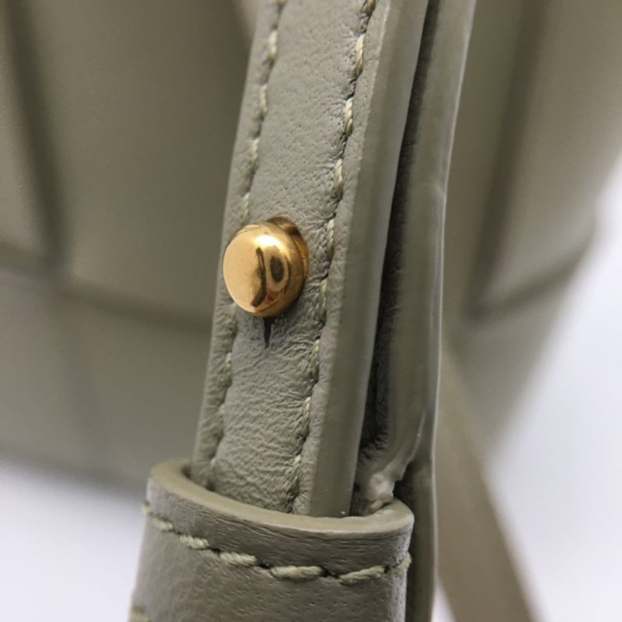 99新 葆蝶家/bottega veneta 迷你便編織托特包 鼠尾草綠 啞光牛皮編織通勤包 25×16×8-13