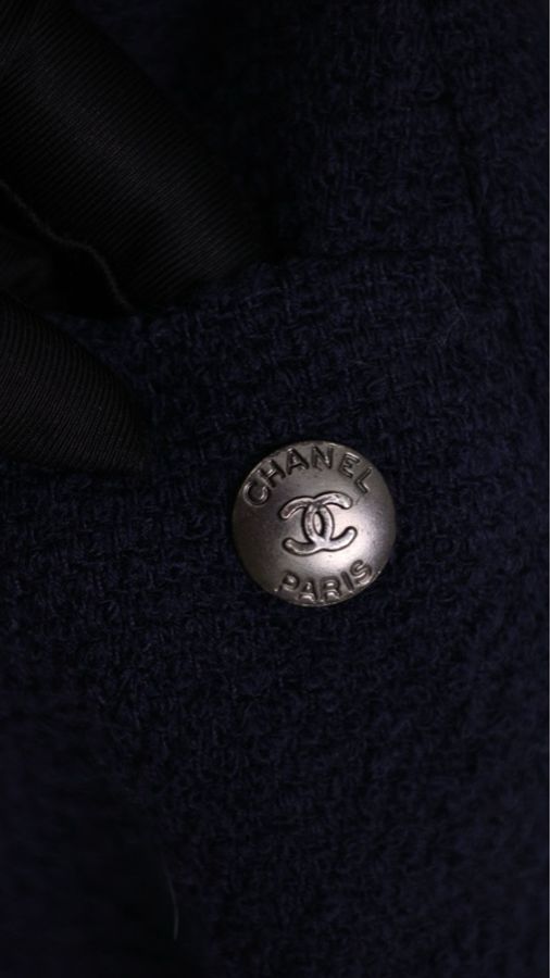 Chanel 97年秋冬秀款藏蓝色彩色球球亮片上衣外套-7
