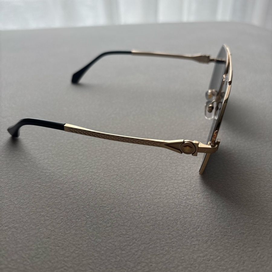 Versace 范思哲凡賽斯多邊形金屬飛官太陽眼鏡墨鏡 2284-2