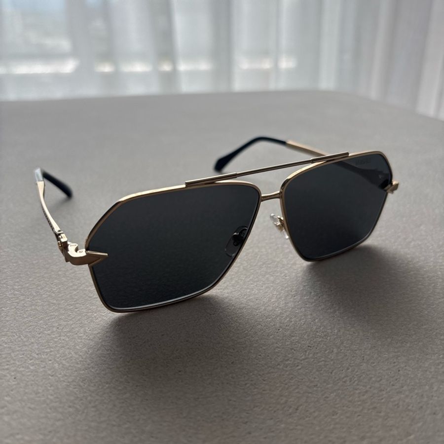 Versace 范思哲凡賽斯多邊形金屬飛官太陽眼鏡墨鏡 2284-4