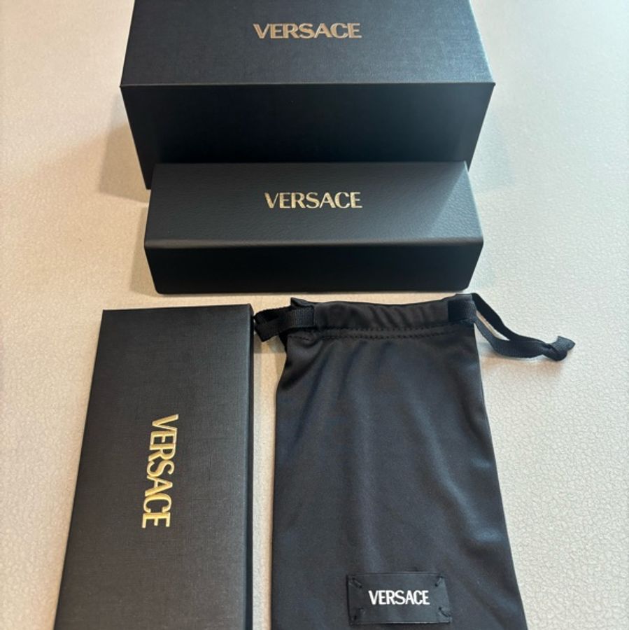 Versace 范思哲凡賽斯多邊形金屬飛官太陽眼鏡墨鏡 2284-7
