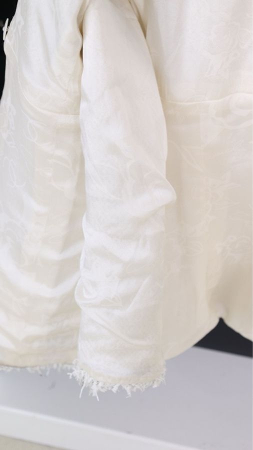 Chanel 09年春夏系列秀款黑白流苏滚边圆领两口袋外套半裙套装FR40 24/5-42