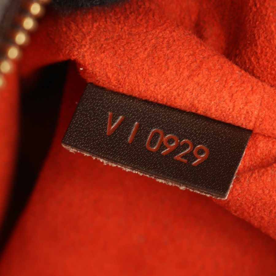 路易威登 Brera 手提包 N51150 Damier 帆布皮革棕色 Ebene 二手女士-4