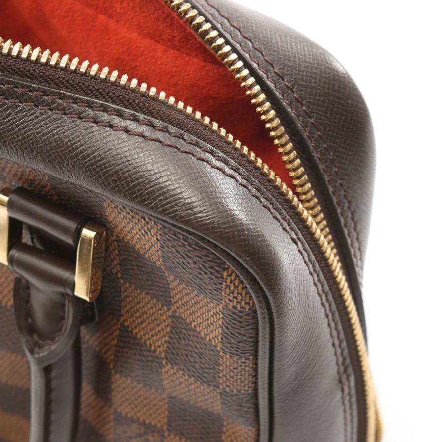 路易威登 Brera 手提包 N51150 Damier 帆布皮革棕色 Ebene 二手女士-5