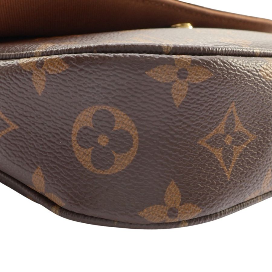 LOUIS VUITTON LV 路易威登 Wallet On Chain Ivy 鏈條錢包 肩背包 棕色 原花帆布 M81911-8