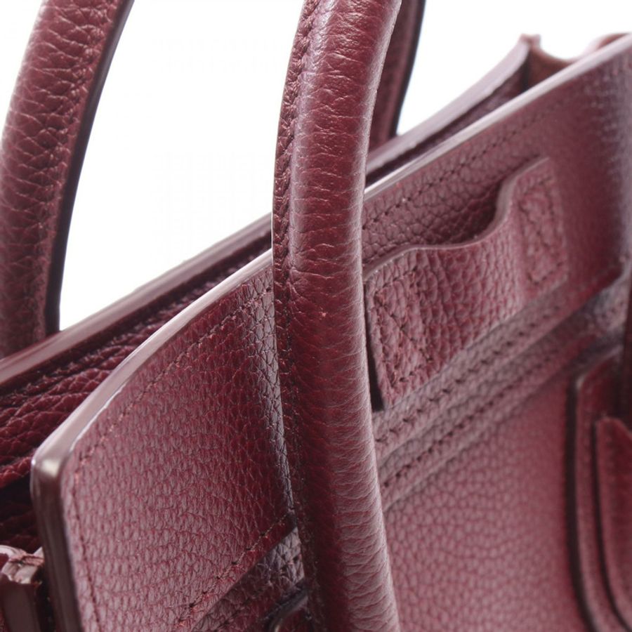 CELINE Luggage Nano Shopper 單肩斜背包 紫色皮革 二手 女士-7