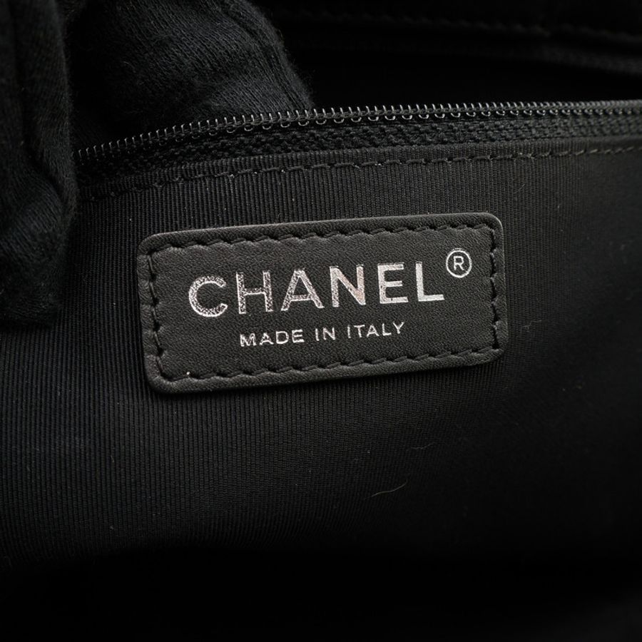 CHANEL 香奈兒 Shopping 鍊帶包 兩用包 黑色 菱格紋牛皮 A98683-4