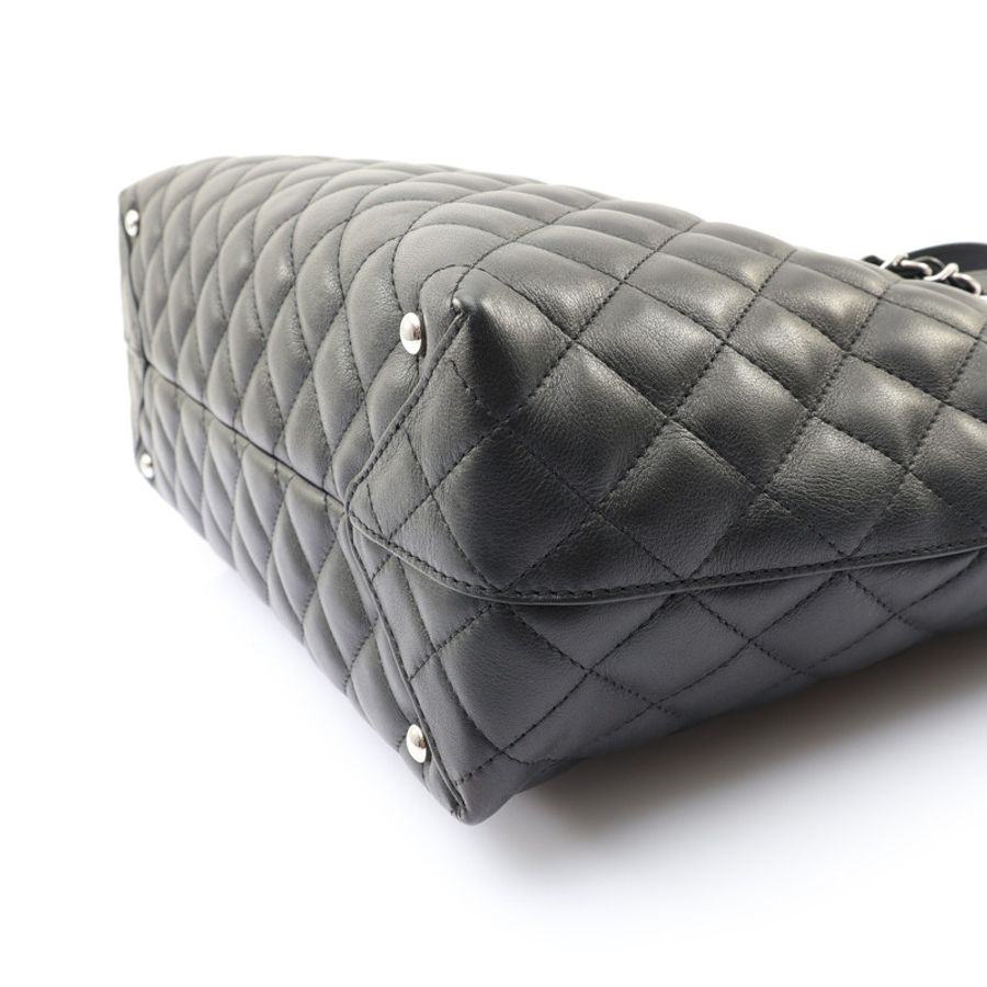 CHANEL 香奈兒 Shopping 鍊帶包 兩用包 黑色 菱格紋牛皮 A98683-11