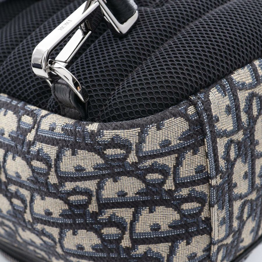 Dior Rider Sling 腰包 斜背包 帆布 皮革 海軍藍 米色 黑色 二手 男士-5