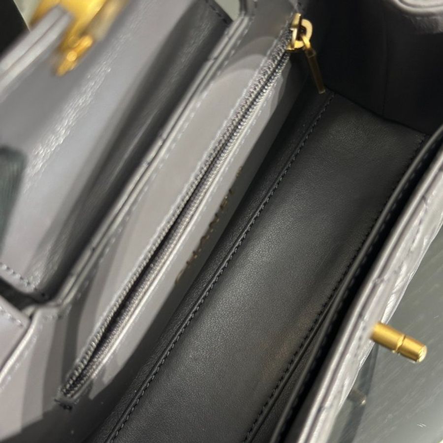 CHANEL Mini Kelly - 深灰金-6