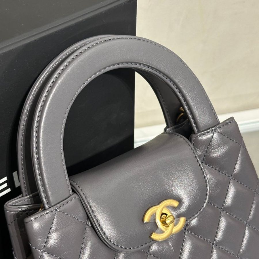 CHANEL Mini Kelly - 深灰金-7