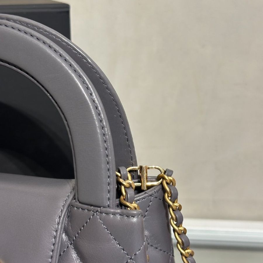 CHANEL Mini Kelly - 深灰金-8