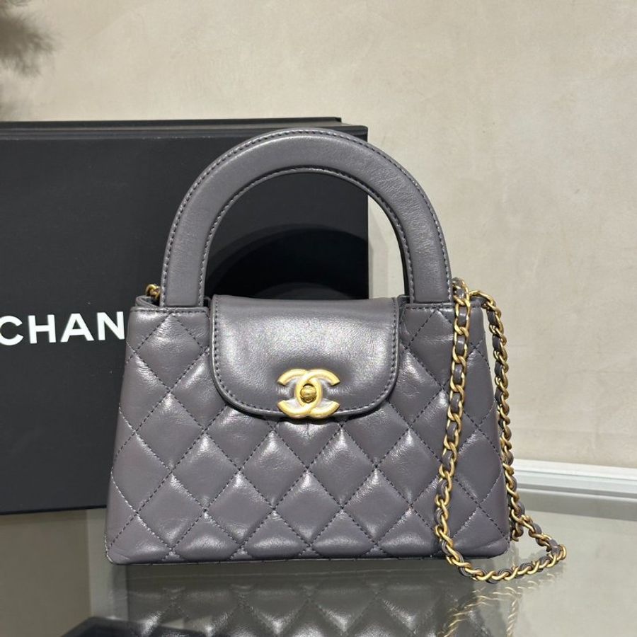 CHANEL Mini Kelly - 深灰金-9