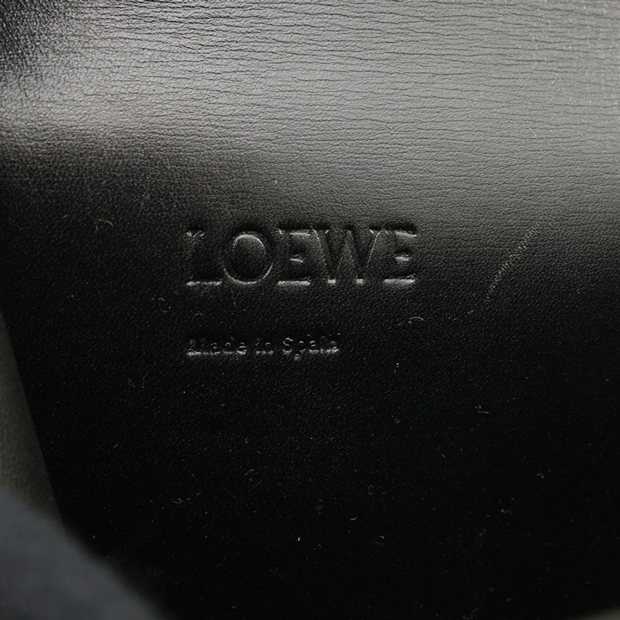 LOEWE 羅威 Barcelona 肩背包 黑色 牛皮-3