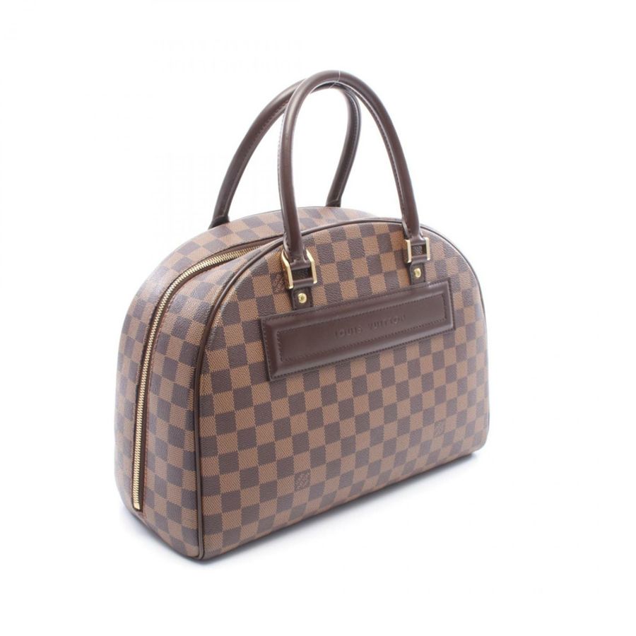 路易威登 Nolita 手袋 N41455 Damier 帆布皮革 棕色 Ebene 二手女式-1