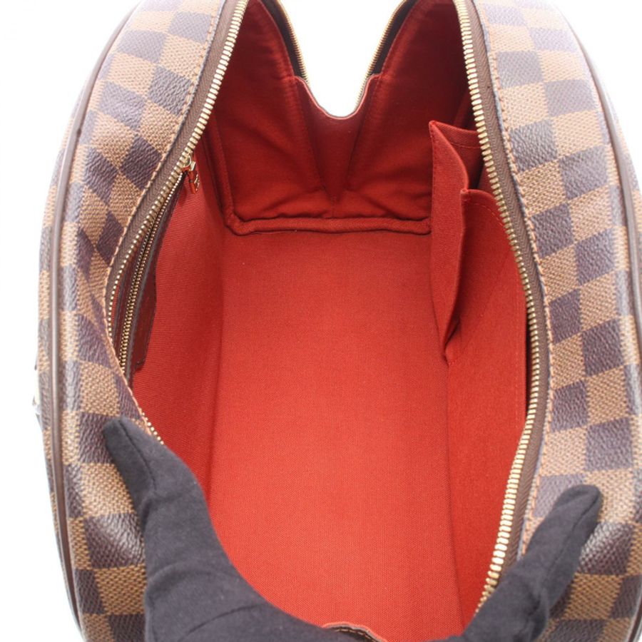 路易威登 Nolita 手袋 N41455 Damier 帆布皮革 棕色 Ebene 二手女式-2
