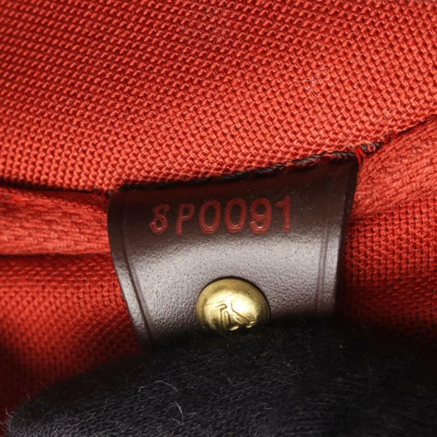 路易威登 Nolita 手袋 N41455 Damier 帆布皮革 棕色 Ebene 二手女式-4