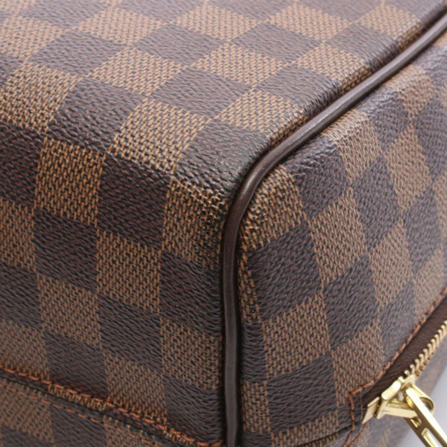 路易威登 Nolita 手袋 N41455 Damier 帆布皮革 棕色 Ebene 二手女式-5