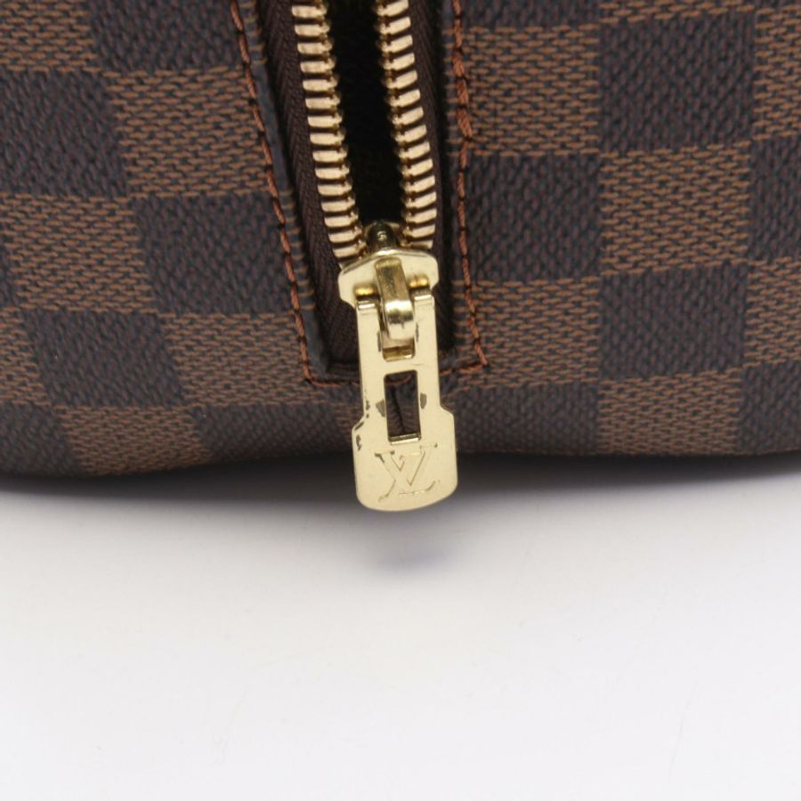 路易威登 Nolita 手袋 N41455 Damier 帆布皮革 棕色 Ebene 二手女式-6