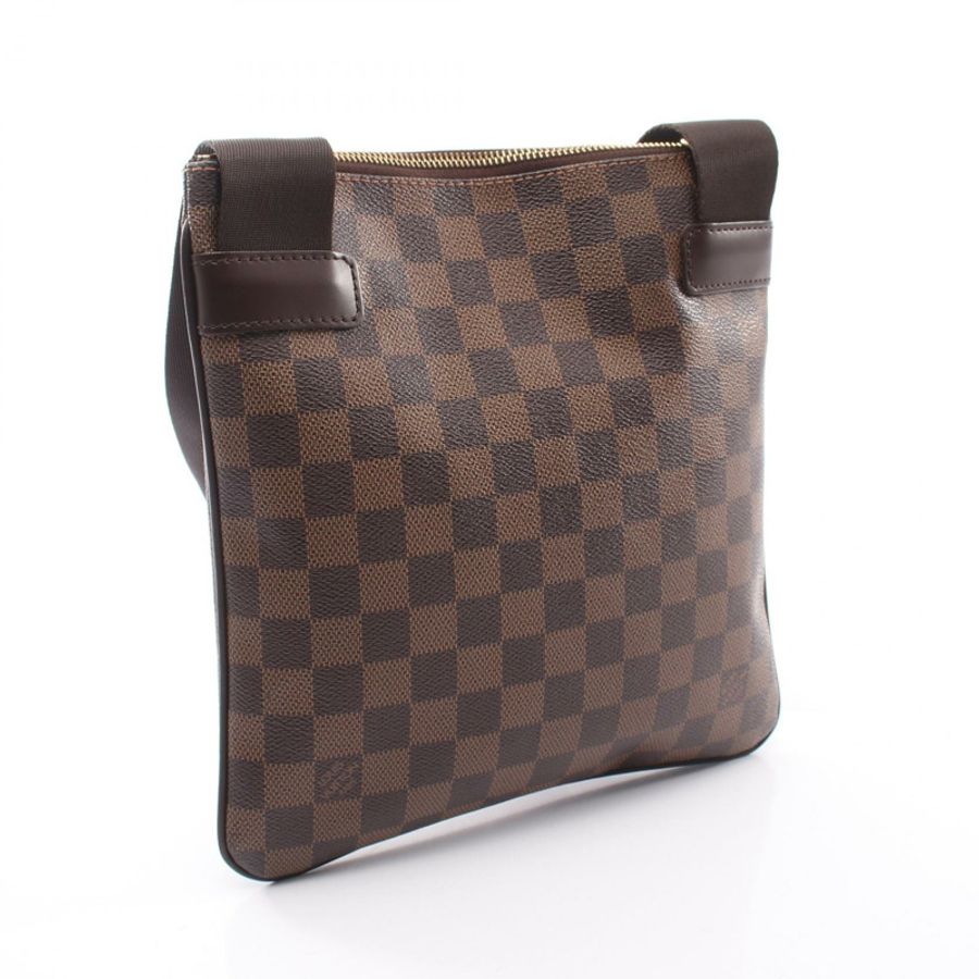 LOUIS VUITTON Pochette Mervil 斜背單肩包 N51127 Damier Ebene 二手 LV-1