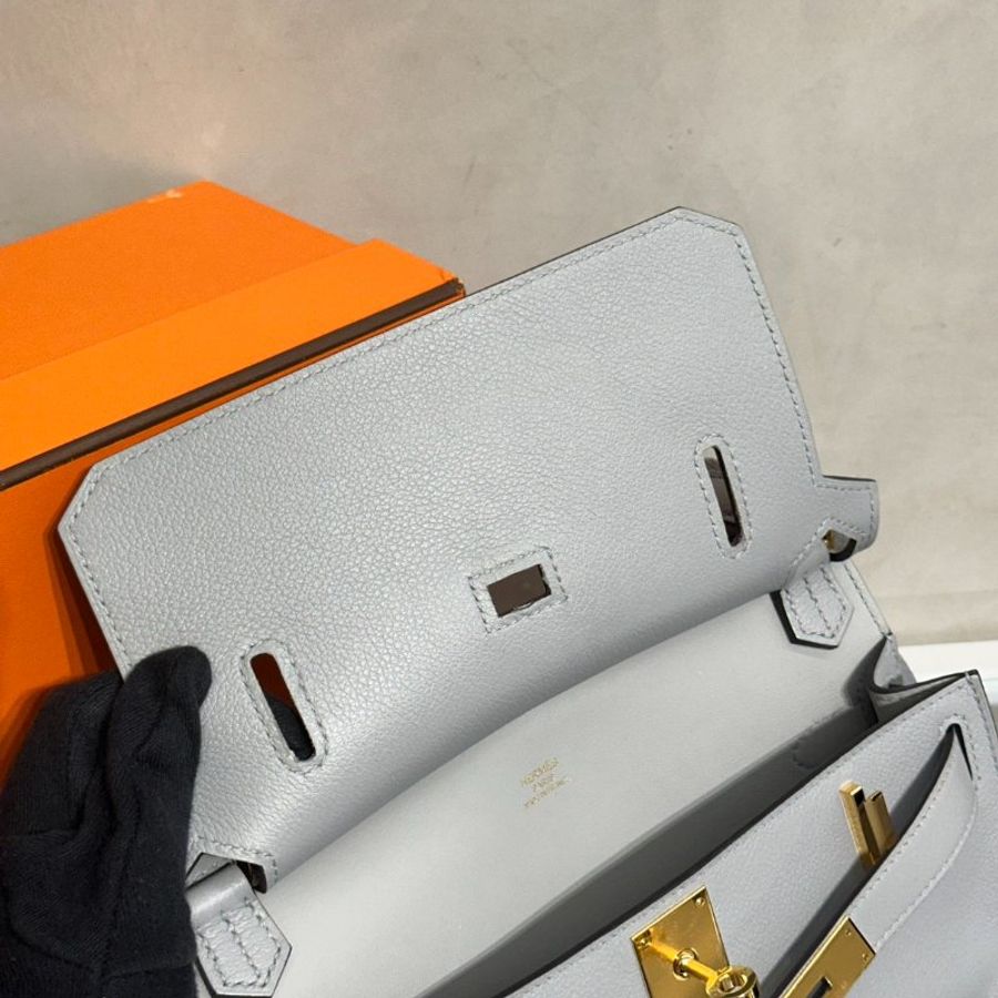HERMES Jypsiere Mini - Bleu Glacier 8U 冰川藍金 W-6