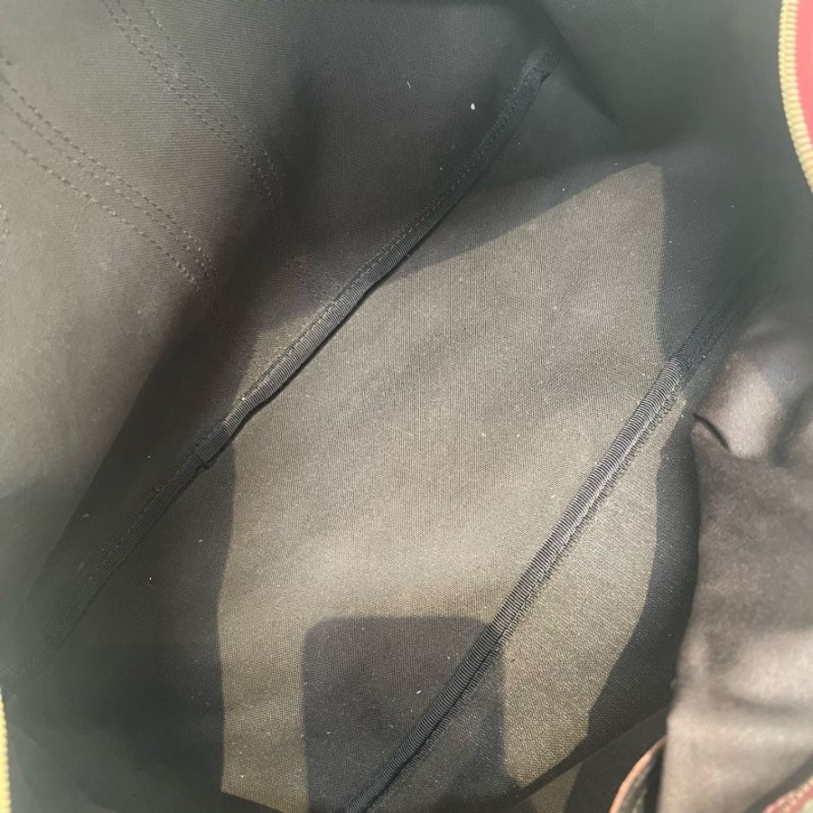 Gucci 經典老花紅白條紋額手提包 波士頓包-5