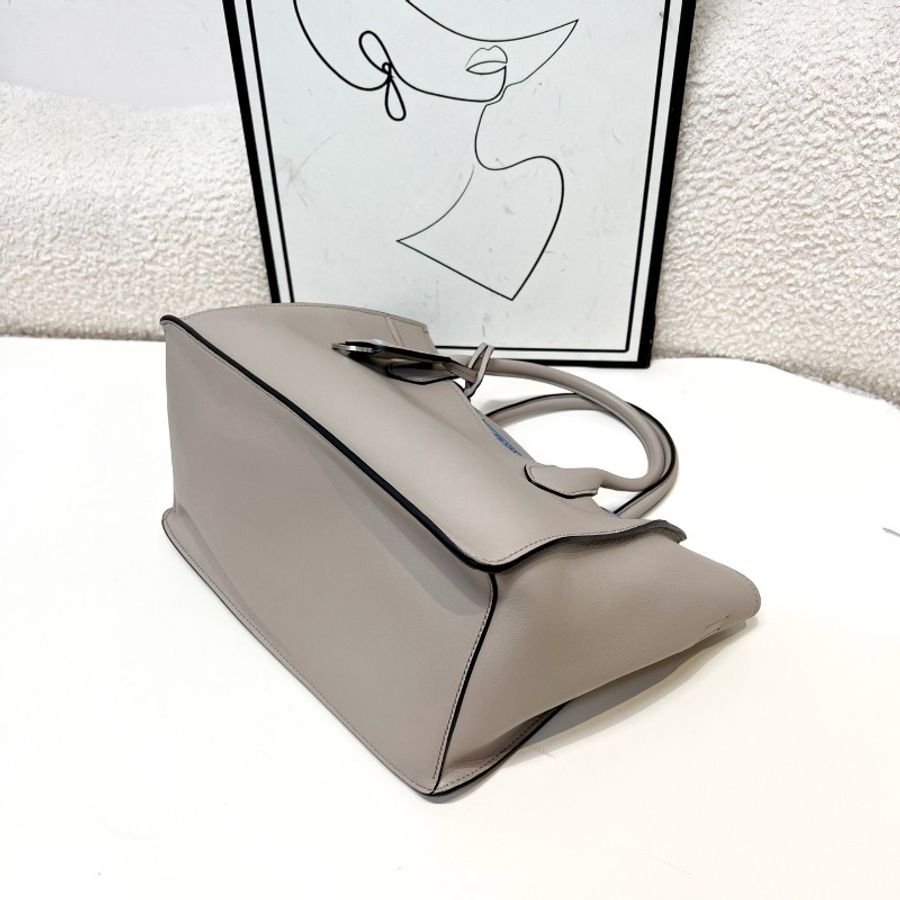Prada 灰拼色手提單肩系列托特包-4