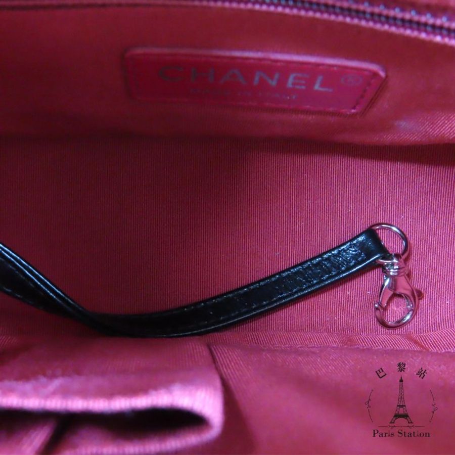 【巴黎站二手名牌專賣店】＊現貨＊CHANEL香奈兒真品＊ 經典黑色牛皮金鍊 流浪包 斜背包 肩背包(小)-3