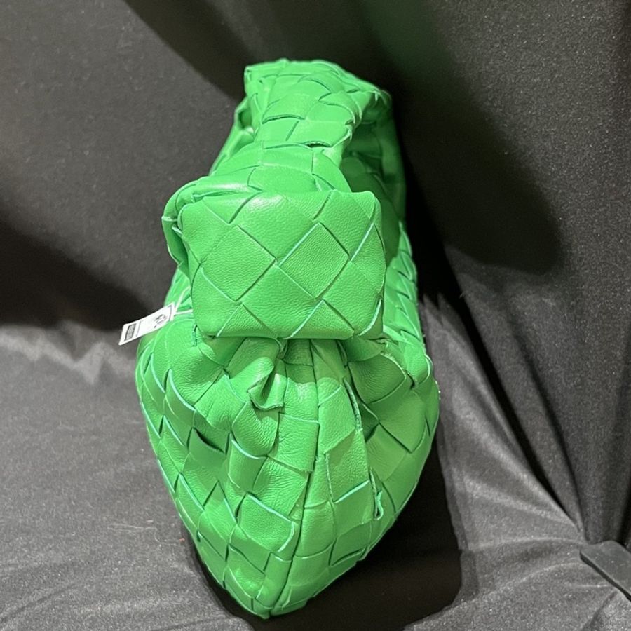 Bottega Veneta 葆蝶家 mini jodie 綠色編織包 塵袋 尺寸23*12cm-2
